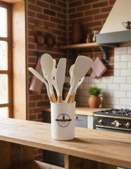 طقم مغارف سيليكون